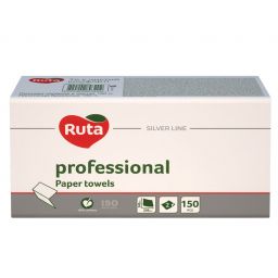 Папір туалетний "Ruta" Professional ПП V-складання 20х10,5 150л 2ш (48шт/ящ), арт. 58769216