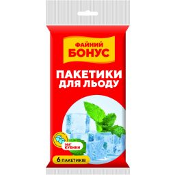 ФАЙНИЙ БОНУС Пакетики для льоду 144шт/уп, арт. 14801515