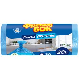 Фрекен БОК Пакеты для мусора 20л/30шт. синие
