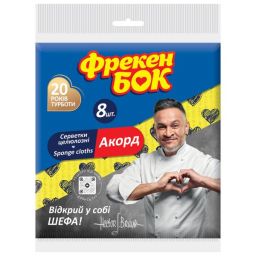 ФБ Серветки целюлозні Акорд 8 шт, арт. 18402152