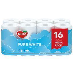 Папір туалетний "Ruta" Pure White 16рул 3ш білий (3шт/ящ)