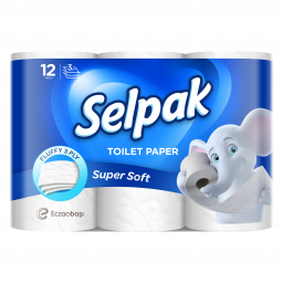 SELPAK Папiр туалетний  білий 12 шт, арт. 32361000