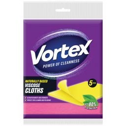 Vortex Серветки для прибирання віскозні, 5 шт