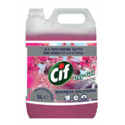 Универсальное средство Cif Professional на основе активного кислорода для водостойких поверхностей Орхидея, 5л