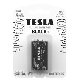 Первинні елементи та первинні батареї TESLA BATTERIES 9V BLACK+(6LR61 /BLISTER FOIL 1 шт)(12шт/ящ)