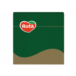 Серветки "Ruta" 33х33 20л 3ш, темно-зелені, арт. 58770235