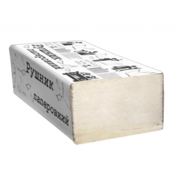 Рушник паперовий макулатурний, листовий, сірий, 160 шт, арт. 58769301