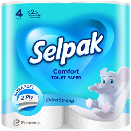 Туалетная бумага белая SELPAK Comfort 4шт.