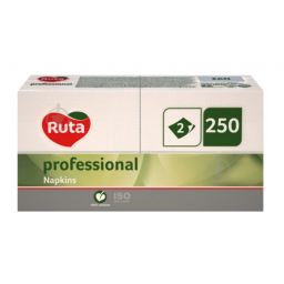 Серветки "Ruta" Professional 250л,33х33, 2ш 1/8 білі (4шт/ящ), арт. 58769196