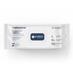 ТМ Protect Рушники вологі очищаючі універсальні, 60 шт/уп, арт. 42535201