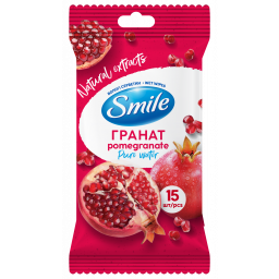 SMILE Daily Серветка волога Гранат, 15 шт., арт. 42224920