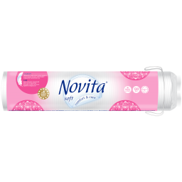 Диски ватні косметичні NOVITA Soft 120шт, арт. 41102317