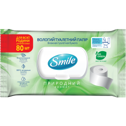 Влажная туалетная бумага Smile Family 80 шт., арт. 42100500