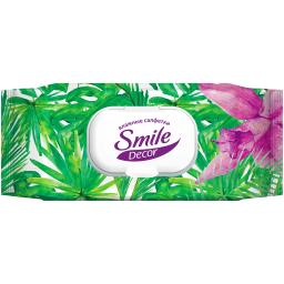 Влажные салфетки Smile Décor tropics 60 шт.