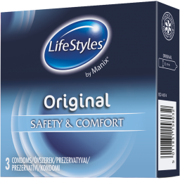 Латексні презервативи ORIGINAL, LifeStyles 3 шт.