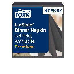 Серветки для декору Tork LinStyle Premium антрацит, 50 аркушів, арт. 33882250 (478882)