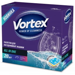 Vortex Таблетки для посудомийної машини "All in One" 20 шт, арт. 55600418