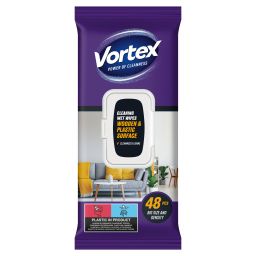 ТМ Vortex Серветки господарчі вологі для меблів з клапаном, 48 шт, арт. 42400603