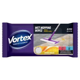 Vortex Господарчі вологі серветки для підлоги «Citrus Breeze» 15 шт, арт. 42400740