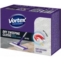 VORTEX Господарчі сухі серветки для підмітання підлоги 10 шт, арт. 42400760
