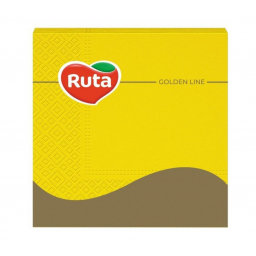 Серветки "Ruta" 33х33 20л 3ш жовті (17) (17шт/ящ), арт. 58769087