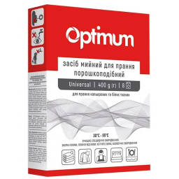 OPTIMUM Universal засіб мийний для прання порошкоподібний 400г, арт. 25484332