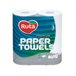 Рушники паперові "Ruta" Premium 2рул 2ш білі (16шт/ящ), арт. 58769006