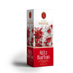 Ritz Barton Чай каркаде у пакетиках з вишнею "Літній вікенд", 37,5г (25*1.5г), арт. 90000412