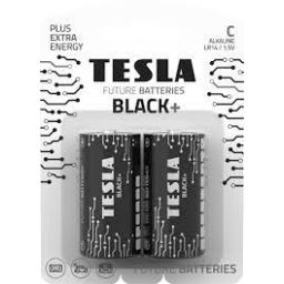 Первинні елементи та первинні батареї TESLA BATTERIES С BLACK+(LR14 /BLISTER FOIL 2 шт)(12шт/ящ)