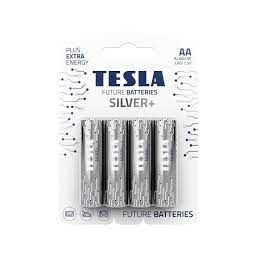 Первинні елементи та первинні батареї TESLA BATTERIES AA SILVER+( LR06 /BLISTER FOIL4 шт.) (12шт/ящ)