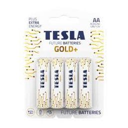 Первинні елементи та первинні батареї TESLA BATTERIES AA GOLD+ ( LR06/BLISTER FOIL 4 шт. ) (12шт/ящ)