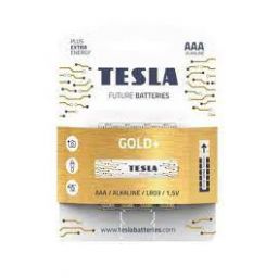 Первинні елементи та первинні батареїTESLA BATTERIES AAA GOLD+ ( LR03 /BLISTER FOIL 4 шт. )(12шт/ящ)
