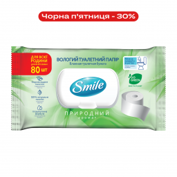Вологий туалетний папір Smile "Family" 80 шт., арт. 42100500