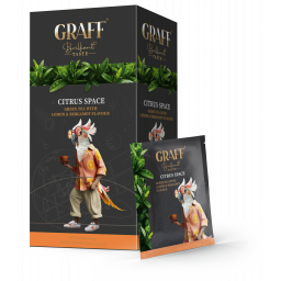 Graff Чай зелений в пакетиках (саше) "Citrus space/Цитрусовий космос" 30г (20*1.5г), арт. 90000086