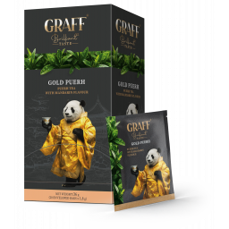 Graff Чай пуер з мандарином у пакетиках (саше) "Gold Puer" 36г (20*1.8г), арт. 90000042