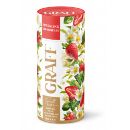 Graff Чай зелений з ароматом полуниці та базиліка "Полуничне ігристе", 80 г, арт. 90000525