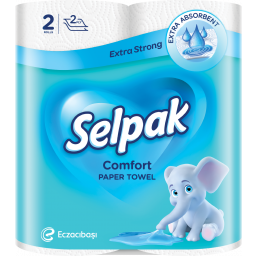 SELPAK Comfort Рушник кухонний білий 2 шт, арт. 32363800