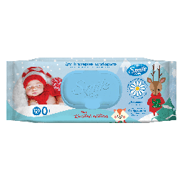 SMILE Baby Серветка волога Limited edition "Екстракт ромашки і алое" 100шт з кла-ом (9шт/ящ)